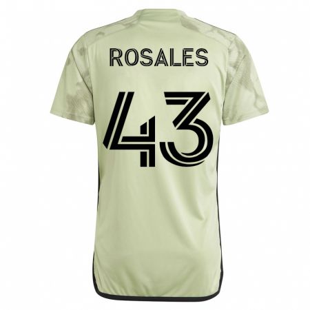Kandiny Kinder Diego Rosales #43 Grün Auswärtstrikot Trikot 2023/24 T-Shirt