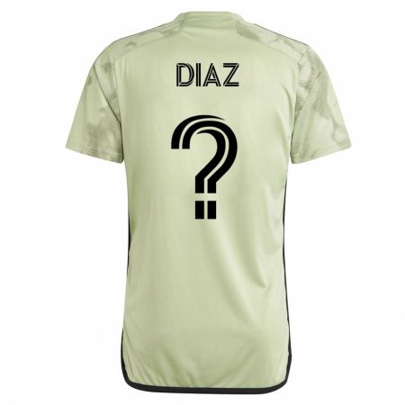 Kandiny Kinder Christian Díaz #0 Grün Auswärtstrikot Trikot 2023/24 T-Shirt