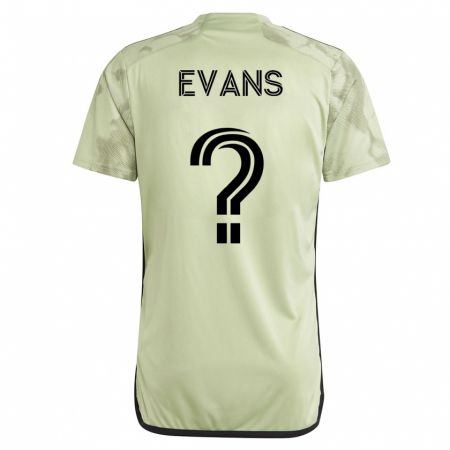 Kandiny Kinder Matthew Evans #0 Grün Auswärtstrikot Trikot 2023/24 T-Shirt