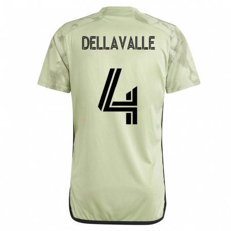 Kandiny Kinder Lorenzo Dellavalle #4 Grün Auswärtstrikot Trikot 2023/24 T-Shirt