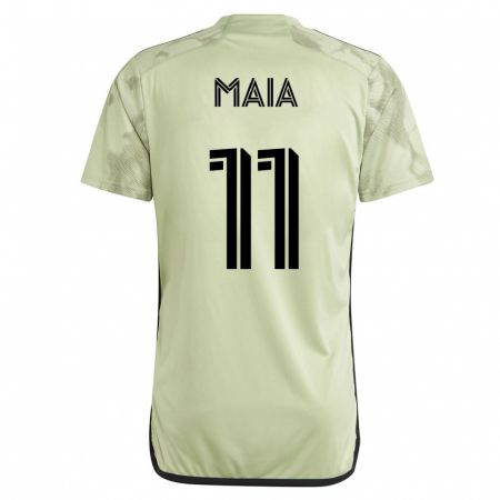 Kandiny Kinder Matheus Maia #11 Grün Auswärtstrikot Trikot 2023/24 T-Shirt