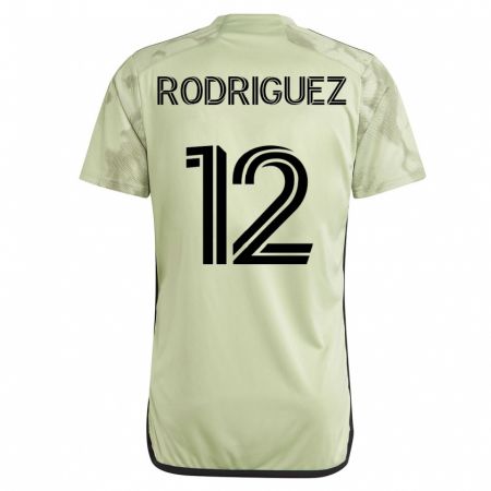 Kandiny Kinder Jeremi Rodríguez #12 Grün Auswärtstrikot Trikot 2023/24 T-Shirt