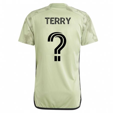 Kandiny Kinder Jude Terry #0 Grün Auswärtstrikot Trikot 2023/24 T-Shirt