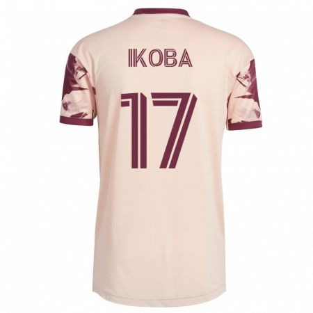 Kandiny Kinder Tega Ikoba #17 Cremefarben Auswärtstrikot Trikot 2023/24 T-Shirt