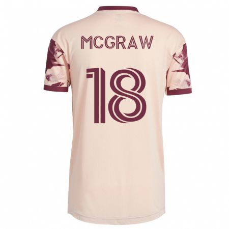 Kandiny Kinder Zac Mcgraw #18 Cremefarben Auswärtstrikot Trikot 2023/24 T-Shirt