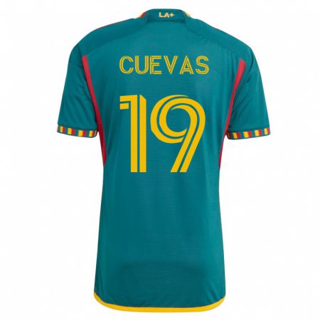 Kandiny Kinder Mauricio Cuevas #19 Grün Auswärtstrikot Trikot 2023/24 T-Shirt