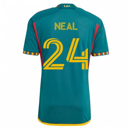 Kandiny Kinder Jalen Neal #24 Grün Auswärtstrikot Trikot 2023/24 T-Shirt