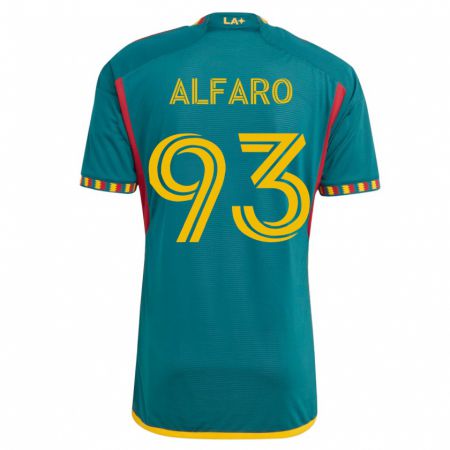 Kandiny Kinder Tony Alfaro #93 Grün Auswärtstrikot Trikot 2023/24 T-Shirt