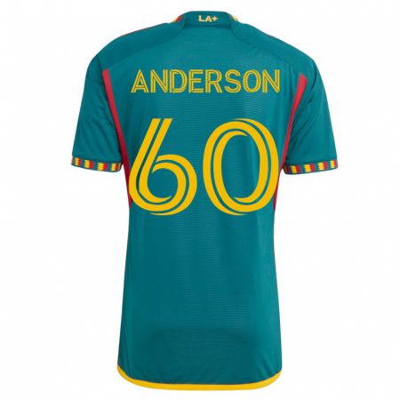 Kandiny Kinder Nolan Anderson #60 Grün Auswärtstrikot Trikot 2023/24 T-Shirt