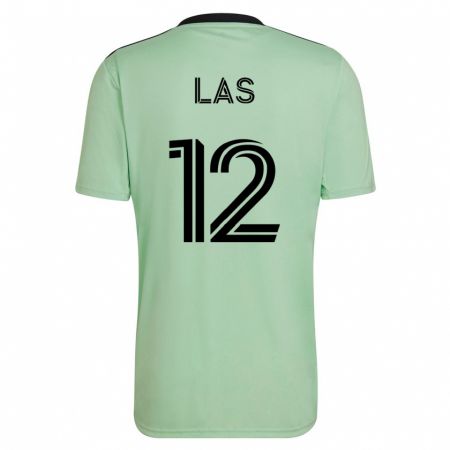 Kandiny Kinder Damian Las #12 Hellgrün Auswärtstrikot Trikot 2023/24 T-Shirt