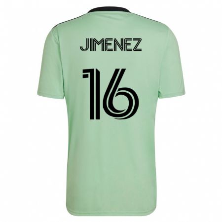 Kandiny Kinder Héctor Jiménez #16 Hellgrün Auswärtstrikot Trikot 2023/24 T-Shirt