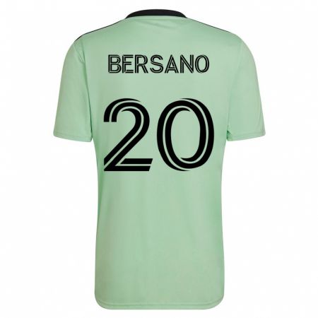 Kandiny Kinder Matt Bersano #20 Hellgrün Auswärtstrikot Trikot 2023/24 T-Shirt