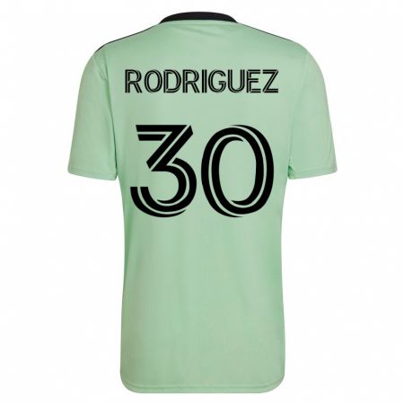 Kandiny Kinder Memo Rodríguez #30 Hellgrün Auswärtstrikot Trikot 2023/24 T-Shirt