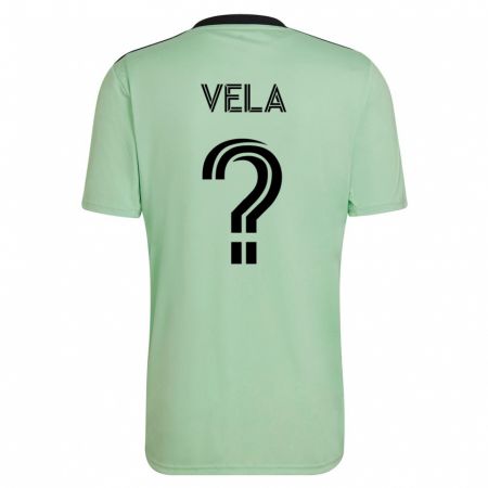 Kandiny Kinder Christo Vela #0 Hellgrün Auswärtstrikot Trikot 2023/24 T-Shirt