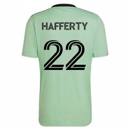 Kandiny Kinder Joe Hafferty #22 Hellgrün Auswärtstrikot Trikot 2023/24 T-Shirt