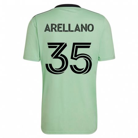 Kandiny Kinder Bryan Arellano #35 Hellgrün Auswärtstrikot Trikot 2023/24 T-Shirt
