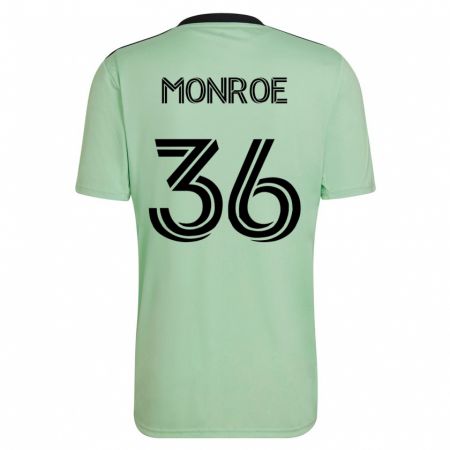 Kandiny Kinder Greg Monroe #36 Hellgrün Auswärtstrikot Trikot 2023/24 T-Shirt