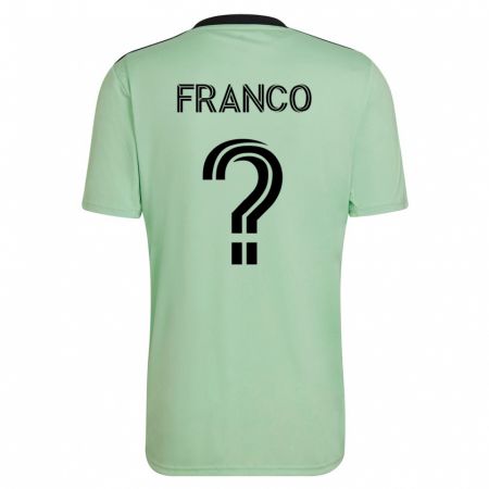 Kandiny Kinder Jordan Franco #0 Hellgrün Auswärtstrikot Trikot 2023/24 T-Shirt
