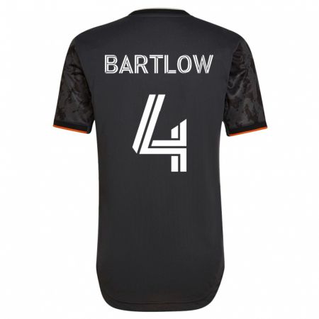 Kandiny Kinder Ethan Bartlow #4 Schwarz Auswärtstrikot Trikot 2023/24 T-Shirt