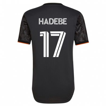 Kandiny Kinder Teenage Hadebe #17 Schwarz Auswärtstrikot Trikot 2023/24 T-Shirt