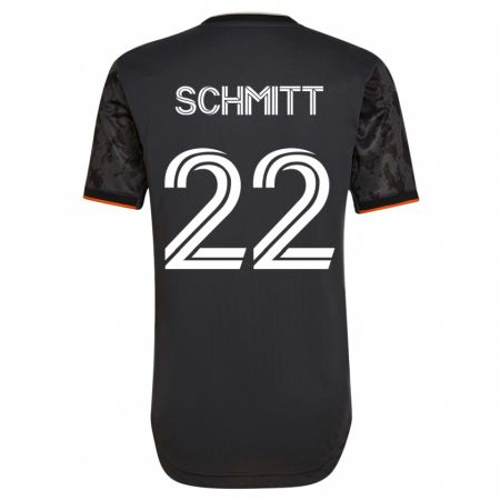 Kandiny Kinder Tate Schmitt #22 Schwarz Auswärtstrikot Trikot 2023/24 T-Shirt