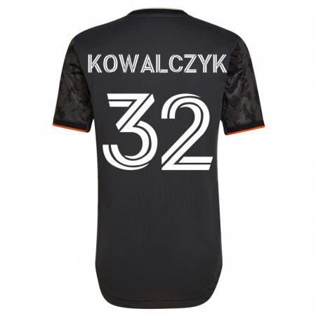 Kandiny Kinder Sebastian Kowalczyk #32 Schwarz Auswärtstrikot Trikot 2023/24 T-Shirt