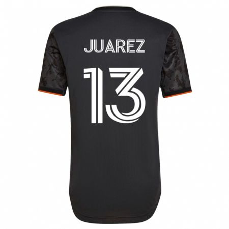 Kandiny Kinder Jathan Juarez #13 Schwarz Auswärtstrikot Trikot 2023/24 T-Shirt