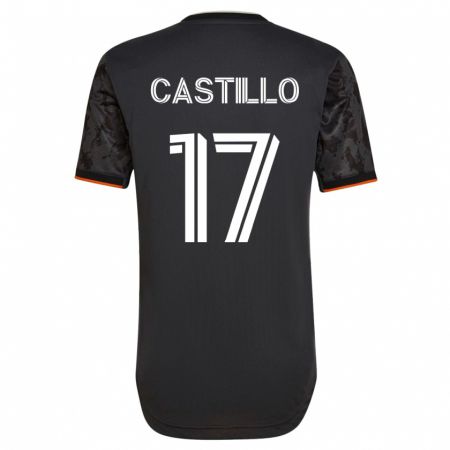 Kandiny Kinder Joyner Castillo #17 Schwarz Auswärtstrikot Trikot 2023/24 T-Shirt