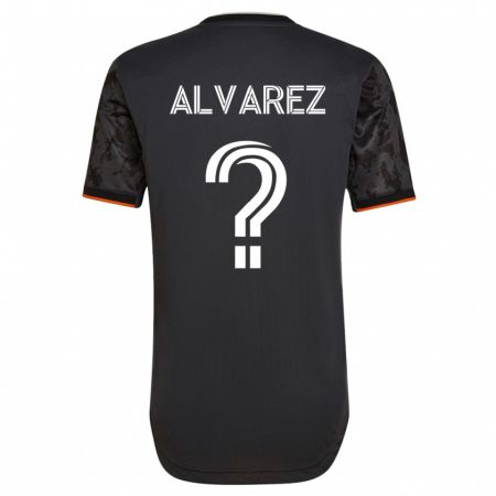Kandiny Kinder Gianmarco Alvarez #0 Schwarz Auswärtstrikot Trikot 2023/24 T-Shirt