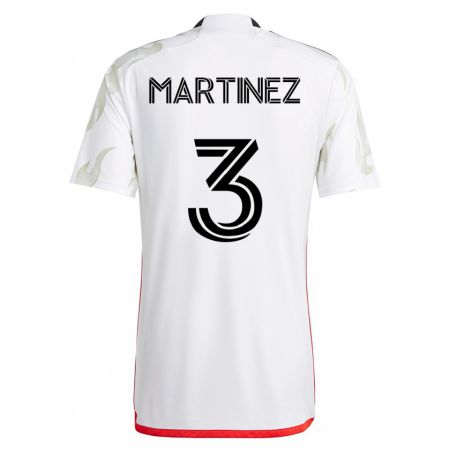 Kandiny Kinder José Antonio Martínez #3 Weiß Auswärtstrikot Trikot 2023/24 T-Shirt