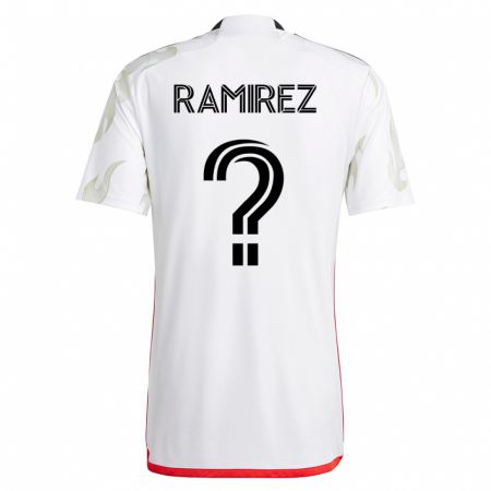 Kandiny Kinder Anthony Ramirez #0 Weiß Auswärtstrikot Trikot 2023/24 T-Shirt