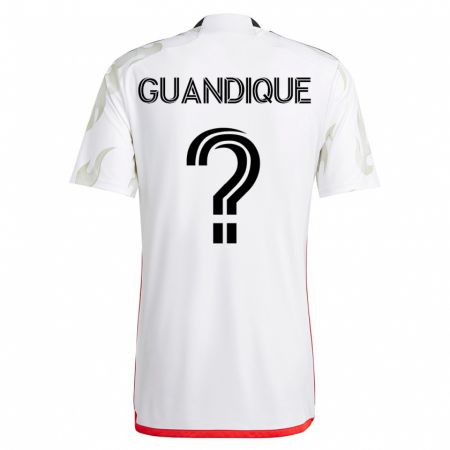 Kandiny Kinder Josmar Guandique #0 Weiß Auswärtstrikot Trikot 2023/24 T-Shirt