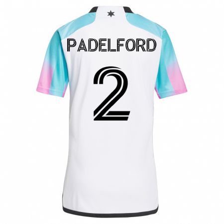 Kandiny Kinder Devin Padelford #2 Weiß Auswärtstrikot Trikot 2023/24 T-Shirt