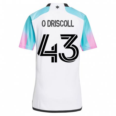 Kandiny Kinder Rory O'driscoll #43 Weiß Auswärtstrikot Trikot 2023/24 T-Shirt