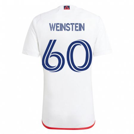 Kandiny Kinder Max Weinstein #60 Weiß Rot Auswärtstrikot Trikot 2023/24 T-Shirt