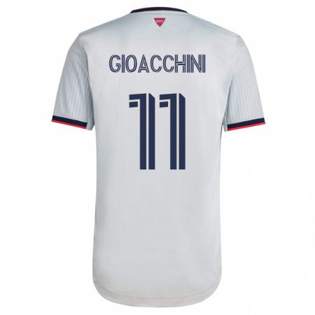 Kandiny Kinder Nicholas Gioacchini #11 Weiß Auswärtstrikot Trikot 2023/24 T-Shirt