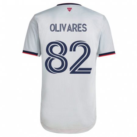 Kandiny Kinder Christian Olivares #82 Weiß Auswärtstrikot Trikot 2023/24 T-Shirt