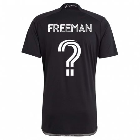 Kandiny Kinder Tyler Freeman #0 Schwarz Auswärtstrikot Trikot 2023/24 T-Shirt