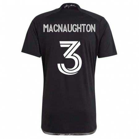 Kandiny Kinder Lukas Macnaughton #3 Schwarz Auswärtstrikot Trikot 2023/24 T-Shirt