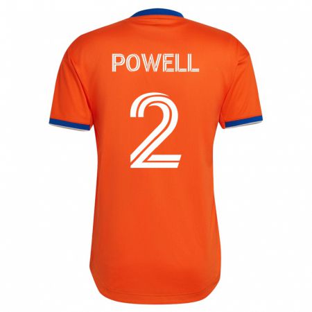 Kandiny Kinder Alvas Powell #2 Weiß Auswärtstrikot Trikot 2023/24 T-Shirt