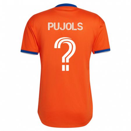 Kandiny Kinder Pablo Pujols #0 Weiß Auswärtstrikot Trikot 2023/24 T-Shirt