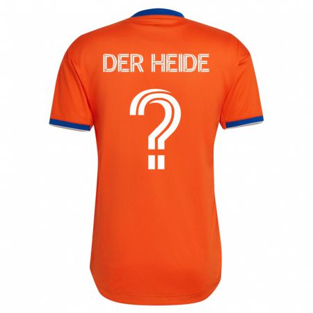 Kandiny Kinder Dimas Van Der Heide #0 Weiß Auswärtstrikot Trikot 2023/24 T-Shirt