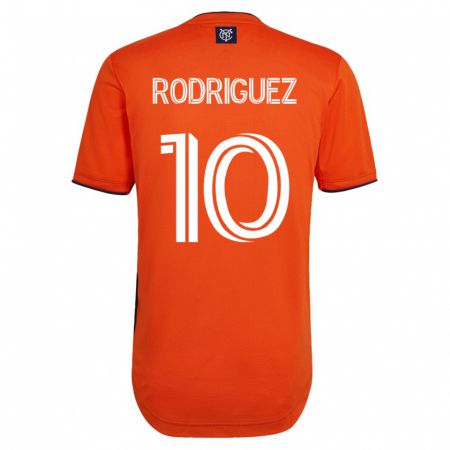 Kandiny Kinder Santiago Rodríguez #10 Schwarz Auswärtstrikot Trikot 2023/24 T-Shirt
