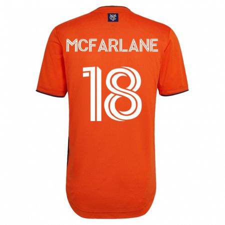 Kandiny Kinder Christian Mcfarlane #18 Schwarz Auswärtstrikot Trikot 2023/24 T-Shirt