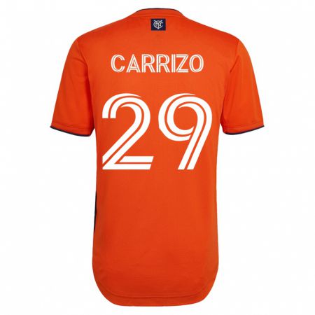 Kandiny Kinder Máximo Carrizo #29 Schwarz Auswärtstrikot Trikot 2023/24 T-Shirt