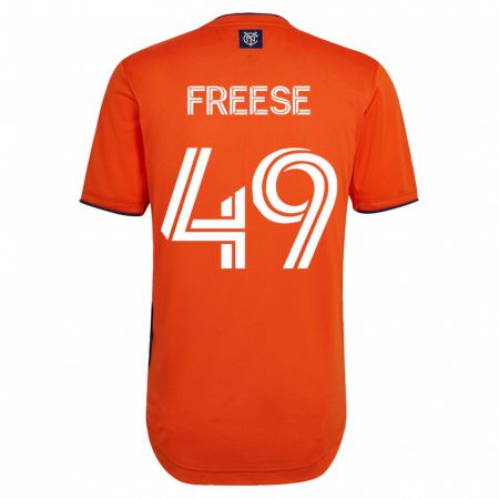 Kandiny Kinder Matt Freese #49 Schwarz Auswärtstrikot Trikot 2023/24 T-Shirt
