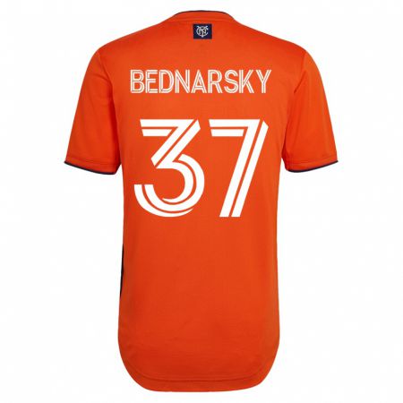Kandiny Kinder Stevo Bednarsky #37 Schwarz Auswärtstrikot Trikot 2023/24 T-Shirt