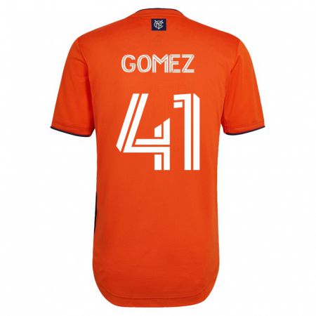 Kandiny Kinder Julián Gómez #41 Schwarz Auswärtstrikot Trikot 2023/24 T-Shirt