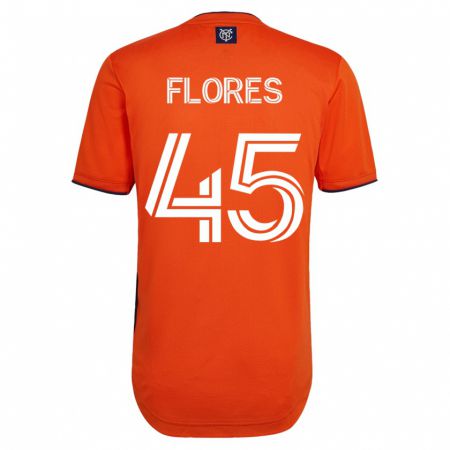Kandiny Kinder Brian Flores #45 Schwarz Auswärtstrikot Trikot 2023/24 T-Shirt