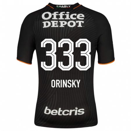 Kandiny Kinder Edson Orinsky #333 Schwarz Auswärtstrikot Trikot 2023/24 T-Shirt